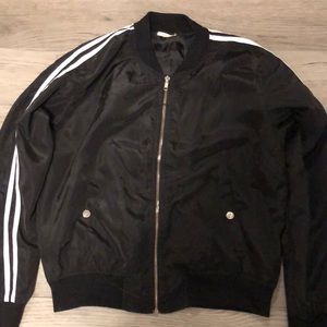 Black bomber jacket